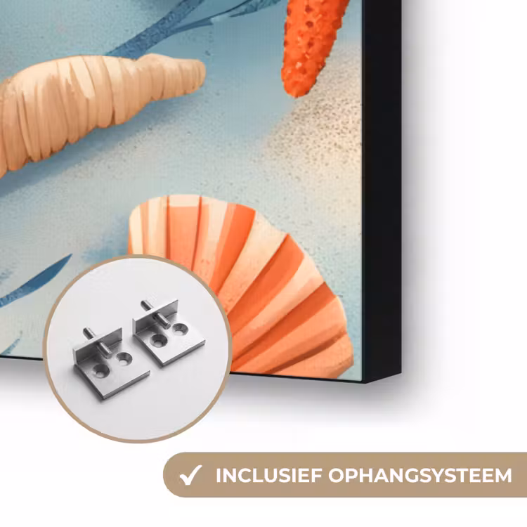 Art Frame - Zeesterren - Schelpen - Illustratie - Zand — 6