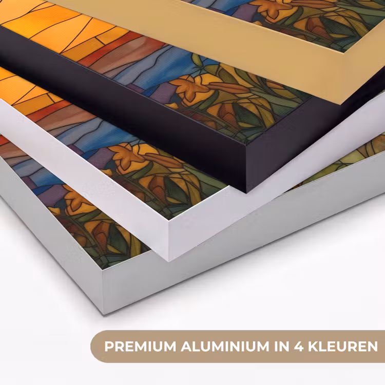 Art Frame - Zonnebloem - Mozaïek - Zonsondergang - Geel — 2