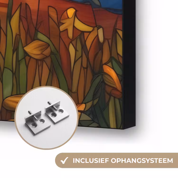 Art Frame - Zonnebloem - Mozaïek - Zonsondergang - Geel — 6