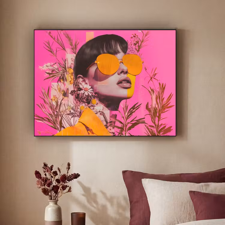 Art Frame - Zonnebril - Oranje - Vrouw - Planten — 3