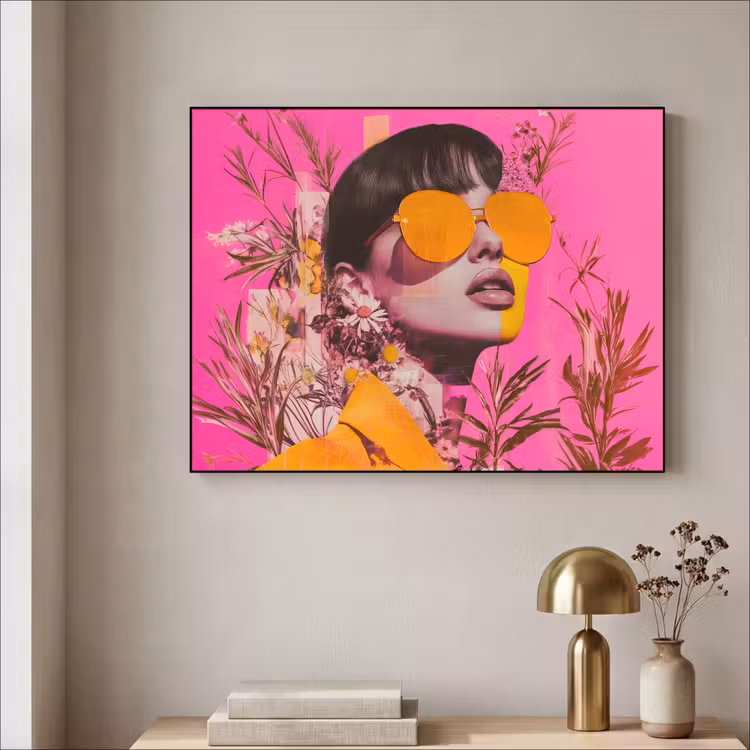 Art Frame - Zonnebril - Oranje - Vrouw - Planten — 5