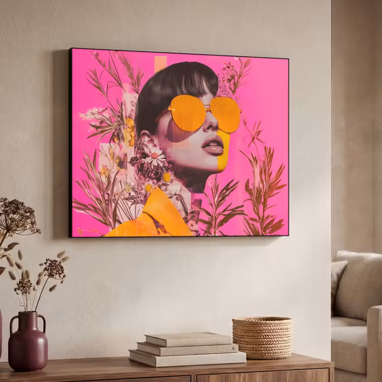 Art Frame - Zonnebril - Oranje - Vrouw - Planten — 7