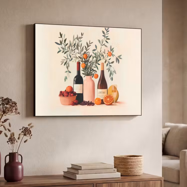 Art Frame - Wijnflessen - Takken - Sinaasappels — 7