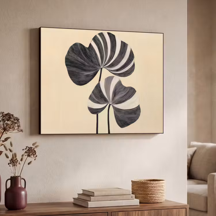 Art Frame - Zwart - Bladeren - Strepen - Minimalistisch — 7