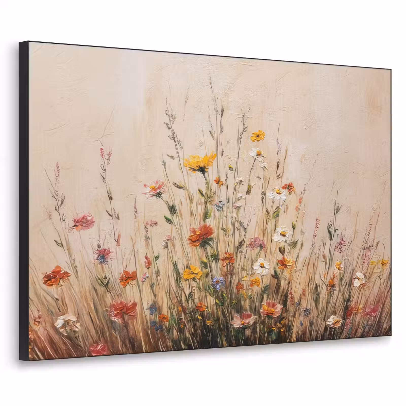 Art Frame - Wilde bloemen - Penseelstreken - Rustgevend — 1