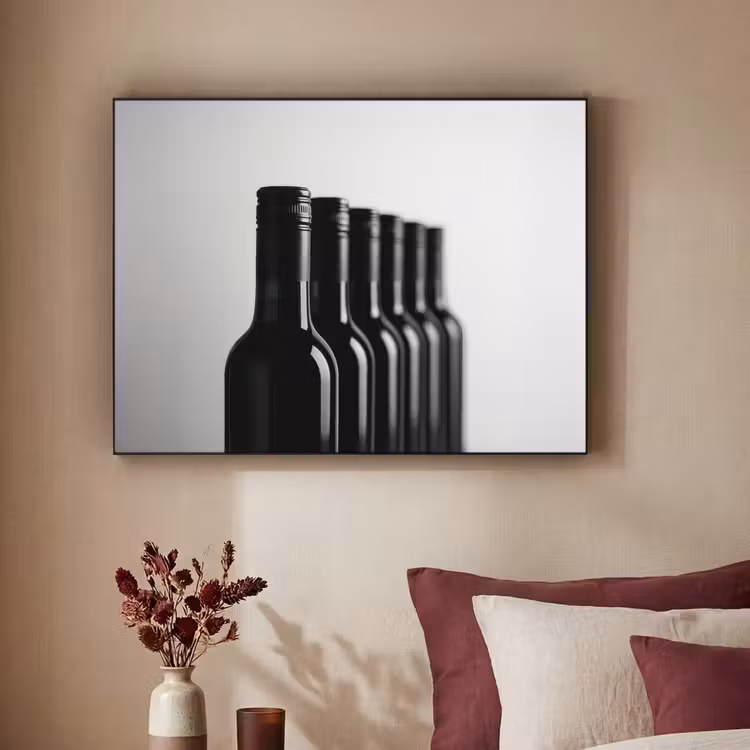 Art Frame - Wijnflessen - Zwart - Minimalistisch — 3