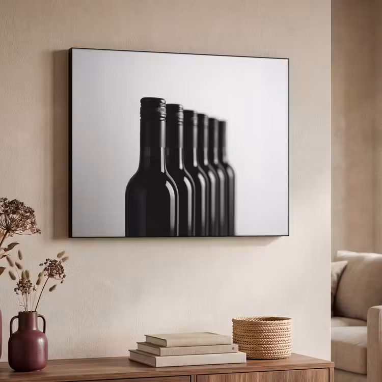 Art Frame - Wijnflessen - Zwart - Minimalistisch — 7