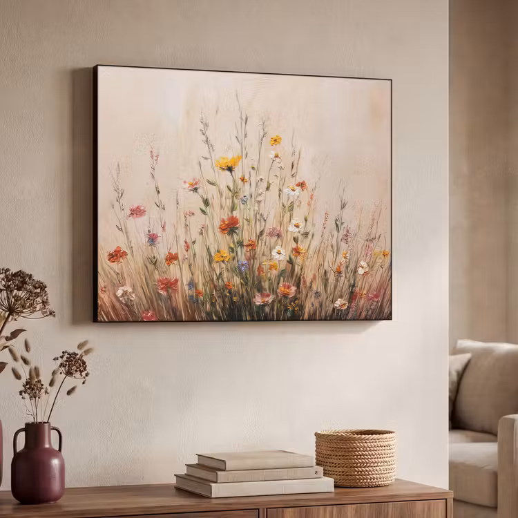 Art Frame - Wilde bloemen - Penseelstreken - Rustgevend — 7