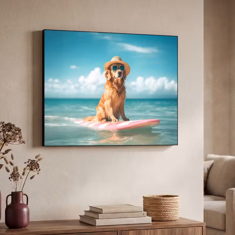 Art Frame - Zeewater - Hond - Golden retriever - Zonnebril — 7