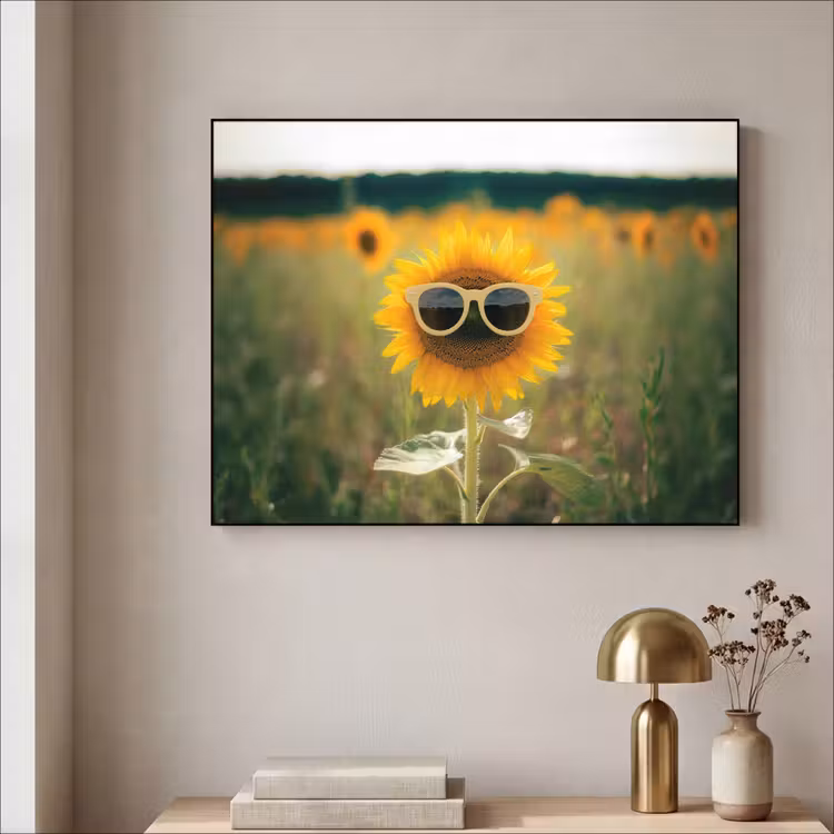 Art Frame - Zonnebloem - Veld - Zonnebril — 5
