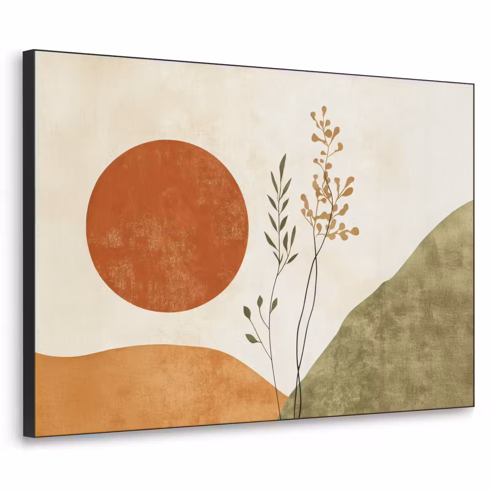 Art Frame - Zon - Abstract - Takken - Oranje — 1