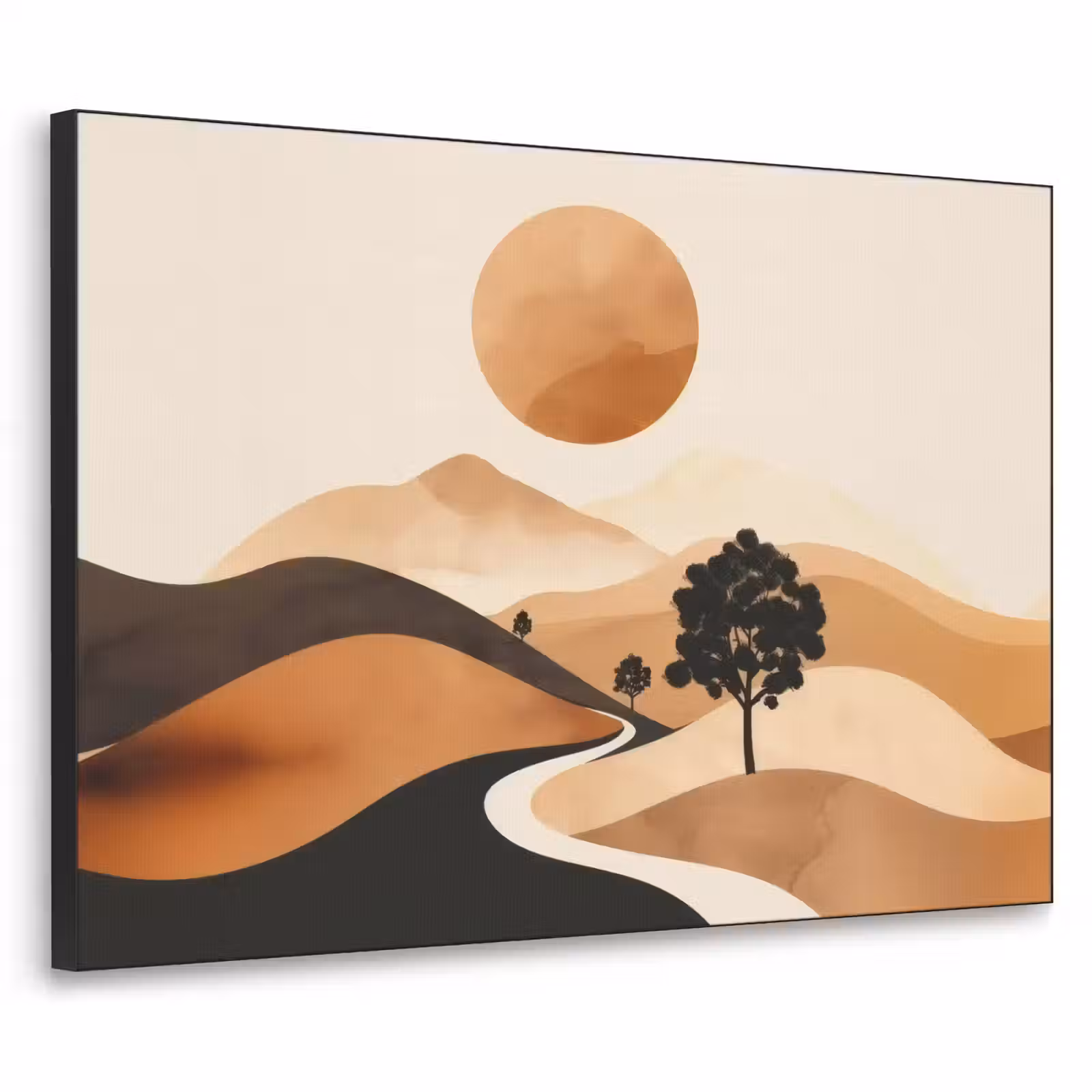 Art Frame - Zon - Heuvels - Boom - Abstract — 1