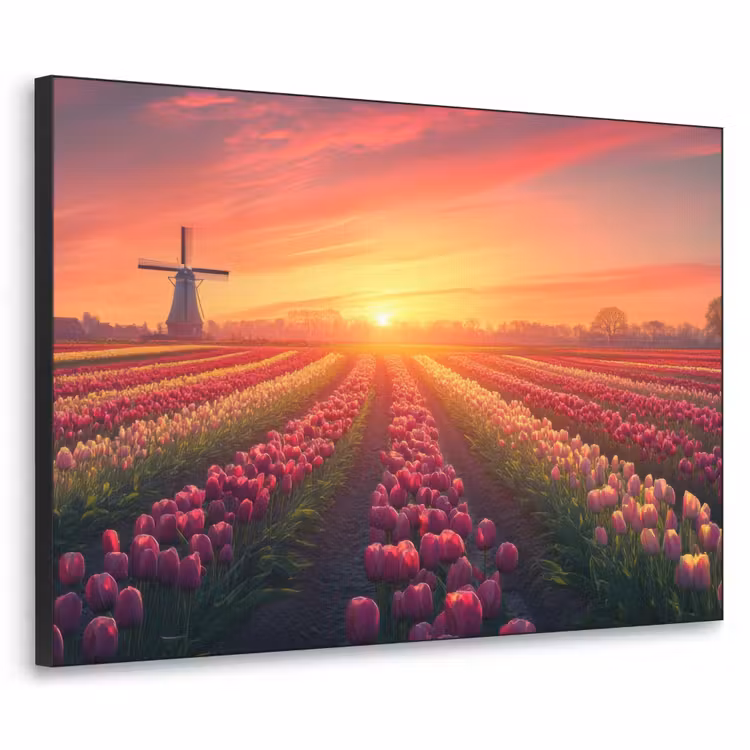 Art Frame - Windmolen - Zonsondergang - Landschap — 1