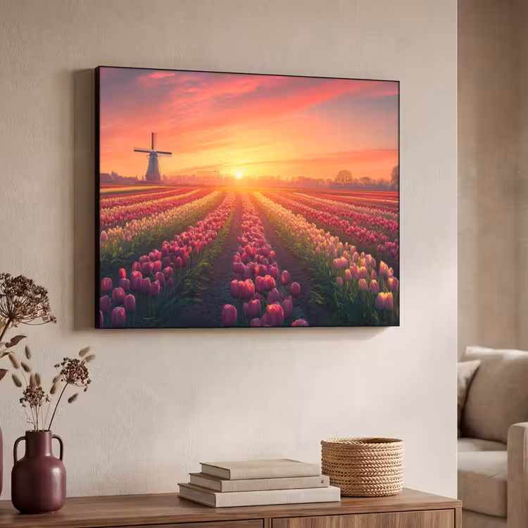 Art Frame - Windmolen - Zonsondergang - Landschap — 7