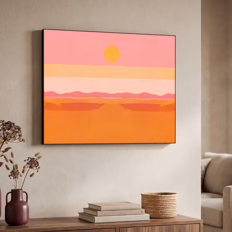 Art Frame - Zon - Abstract - Landschap - Oranje — 7