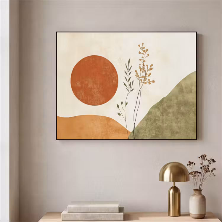 Art Frame - Zon - Abstract - Takken - Oranje — 5