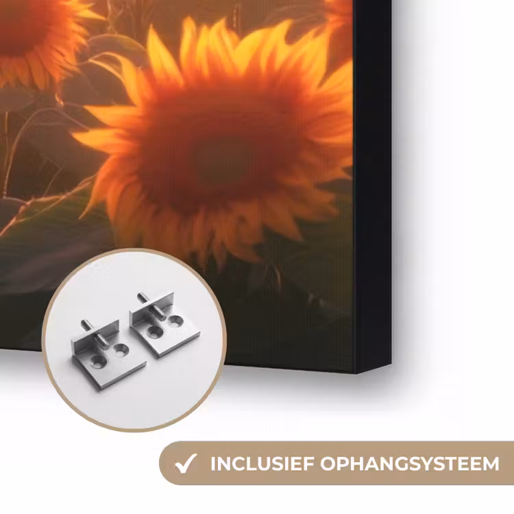 Art Frame - Zonnebloemen - Zonsondergang - Landschap — 6