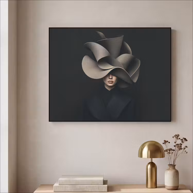 Art Frame - Zwarte - Hoed - Vrouw — 5