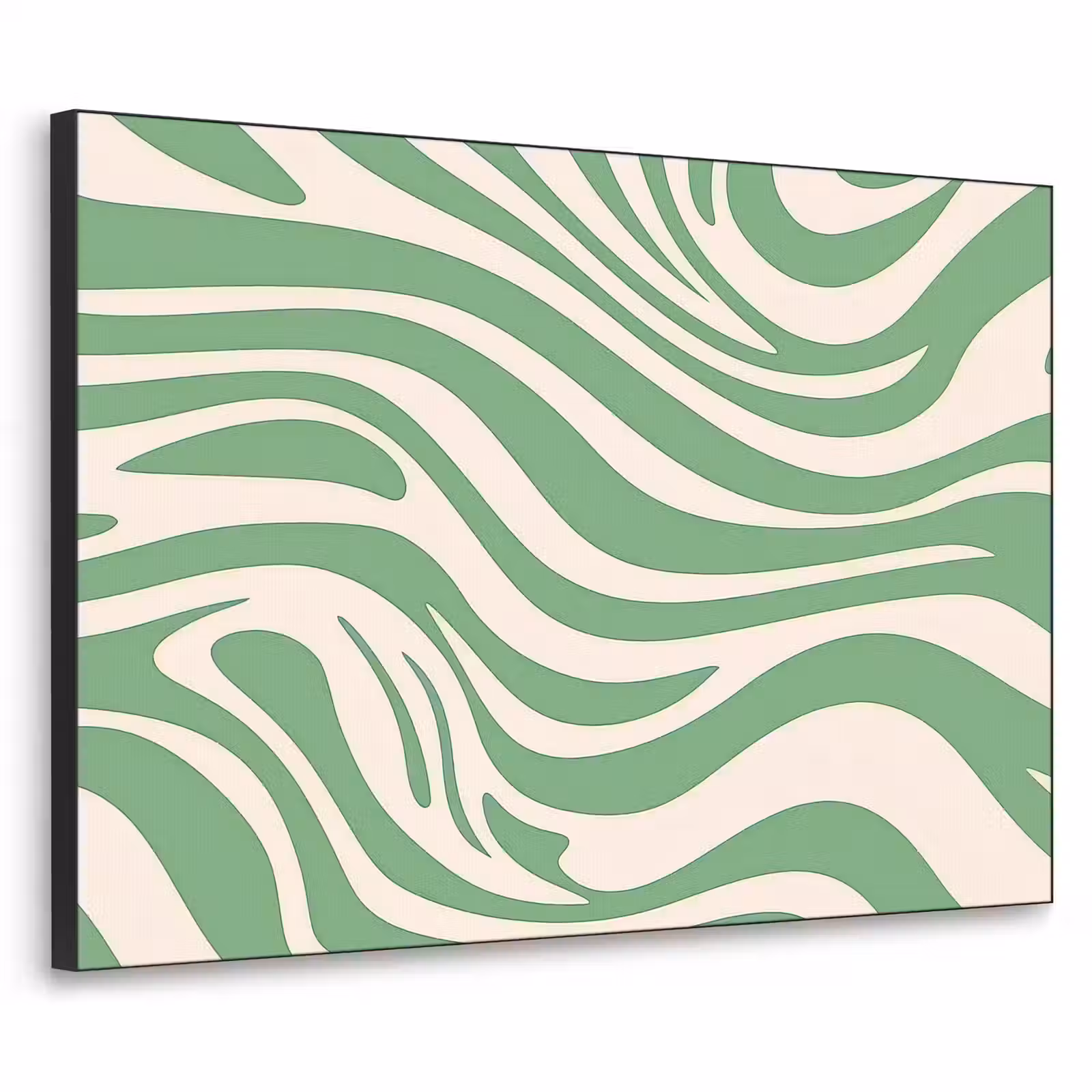 Art Frame - Zebrapatroon - Groen - Retro — 1