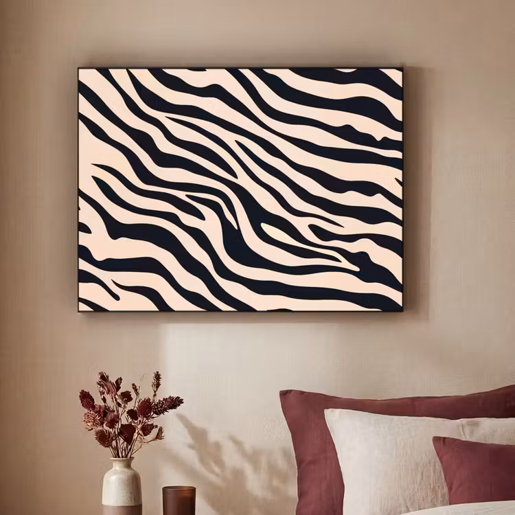 Art Frame - Zebraprint - Dynamisch - Roze — 3