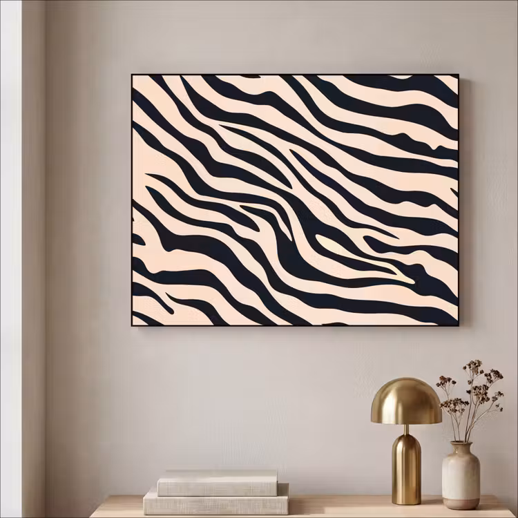Art Frame - Zebraprint - Dynamisch - Roze — 5