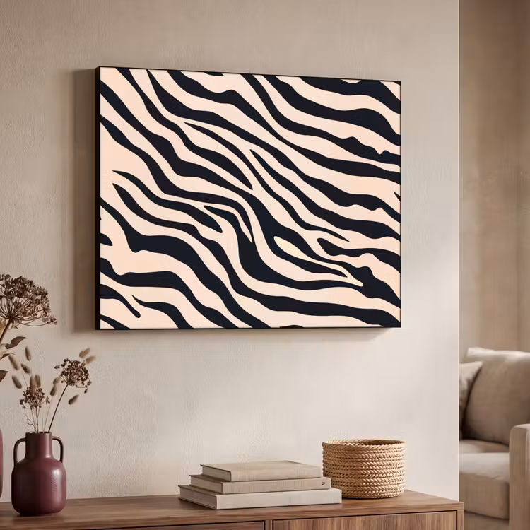Art Frame - Zebraprint - Dynamisch - Roze — 7