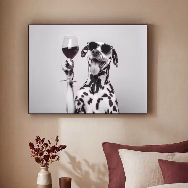 Art Frame - Zonnebril - Dalmatiër - Wijnglas - Tong — 3