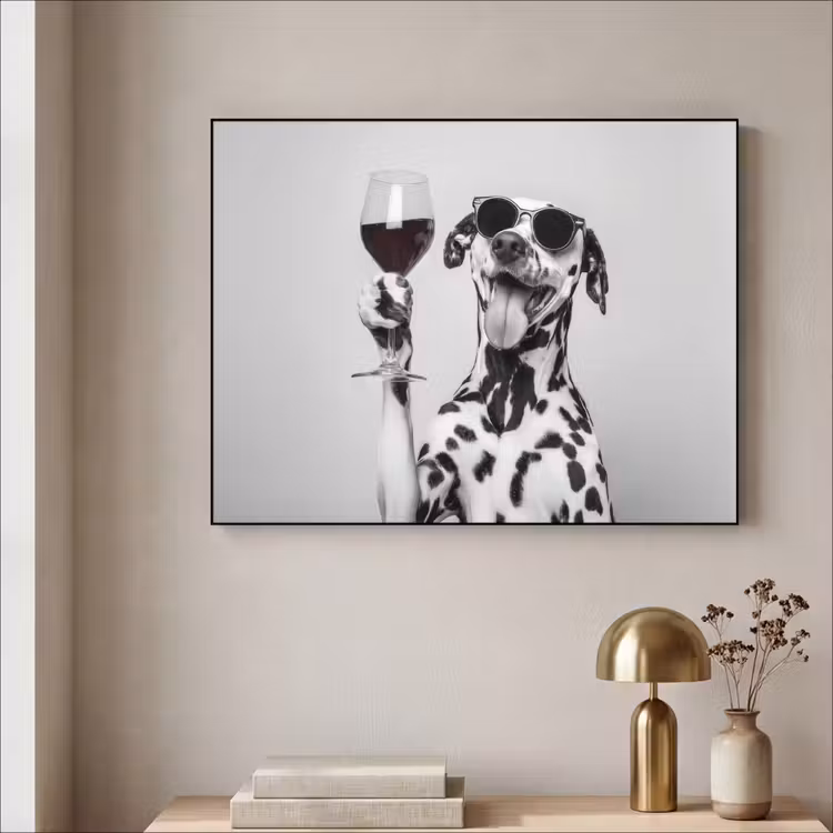 Art Frame - Zonnebril - Dalmatiër - Wijnglas - Tong — 5