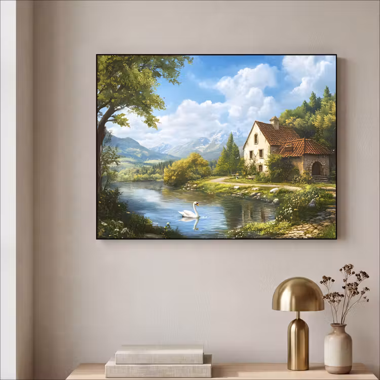 Art Frame - Zwaan - Bomen - Rust — 5