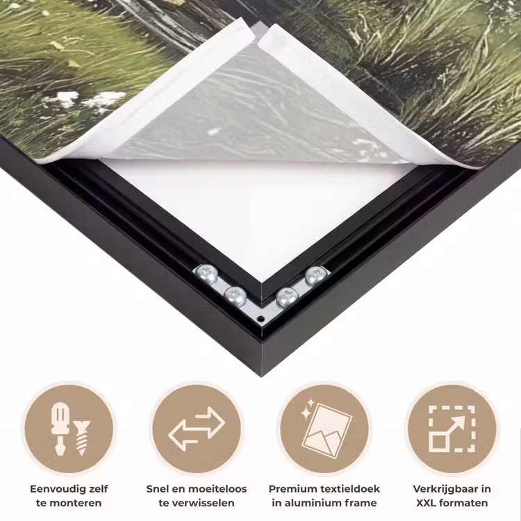 Art Frame - Zandpad - Groen landschap - Water — 4