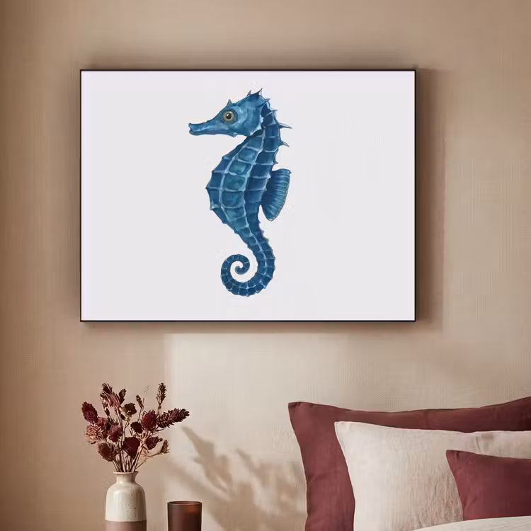 Art Frame - Zeepaardje - Staart - Blauw — 3
