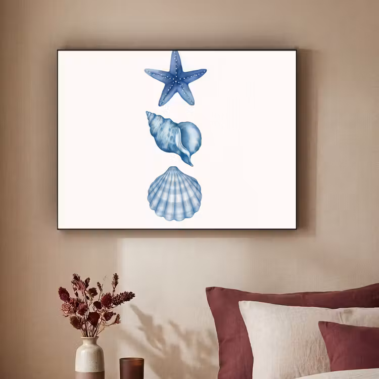 Art Frame - Zeester - Schelpen - Blauw — 3