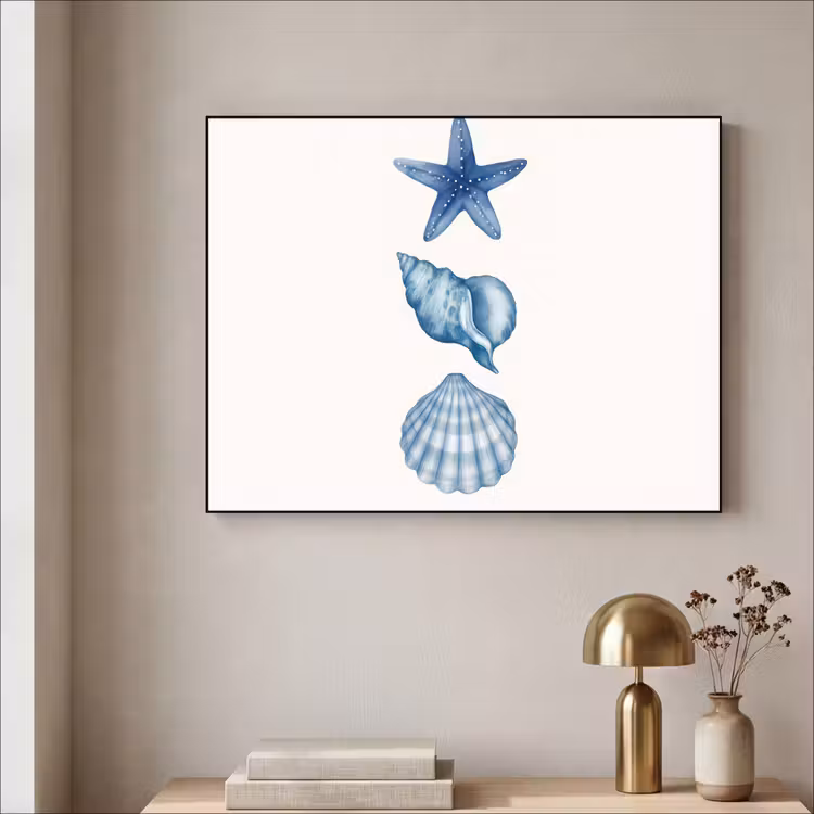 Art Frame - Zeester - Schelpen - Blauw — 5
