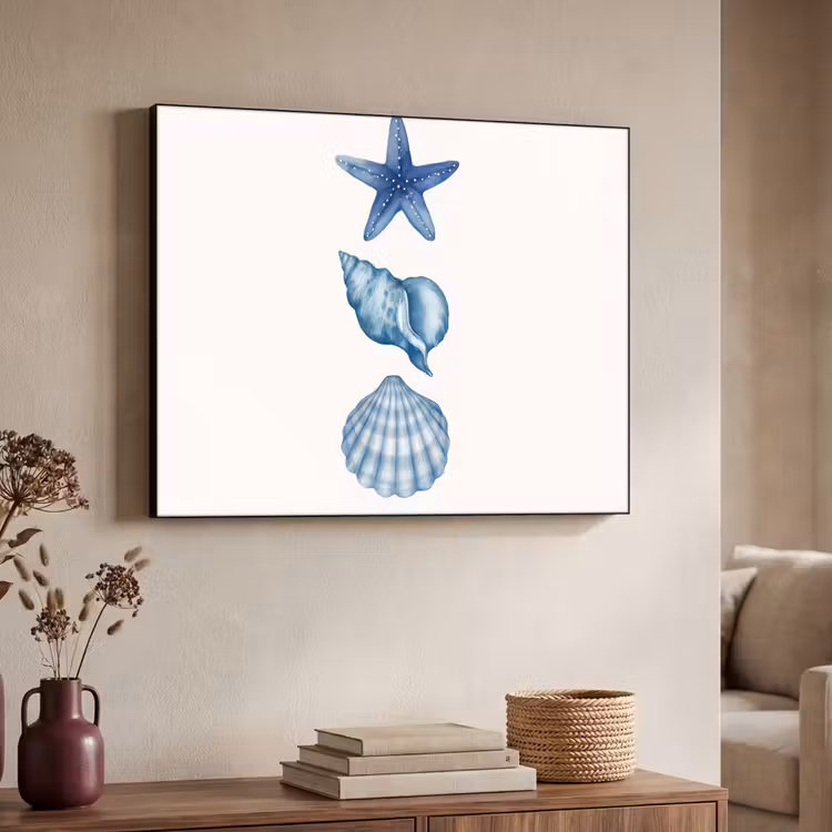 Art Frame - Zeester - Schelpen - Blauw — 7
