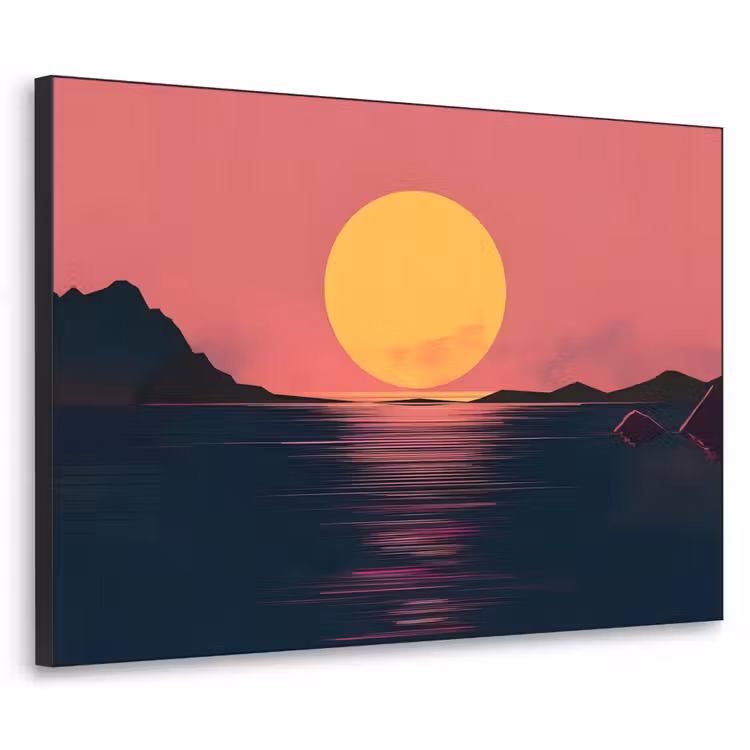 Art Frame - Zon - Geel - Bergen - Water — 1