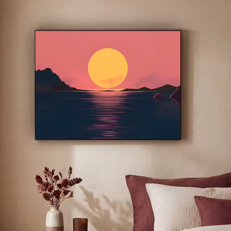 Art Frame - Zon - Geel - Bergen - Water — 3