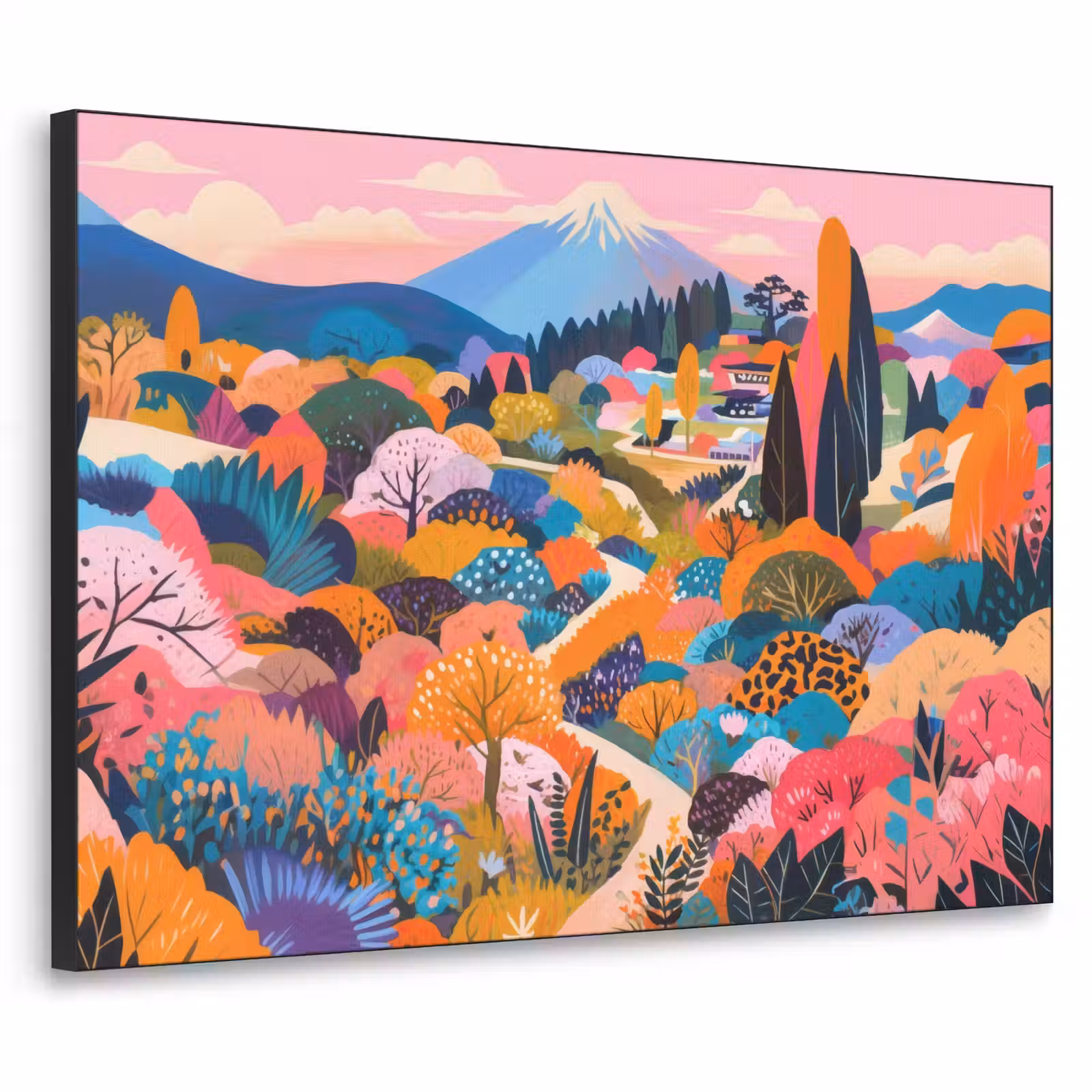 Art Frame - Witte bergtop - Modern - Kleurrijk — 1