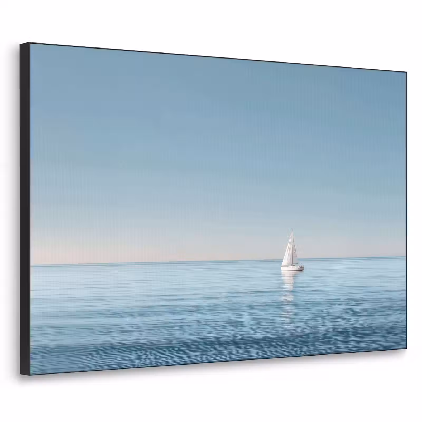 Art Frame - Zeilbootje - Kalme zee - Helderblauwe hemel — 1