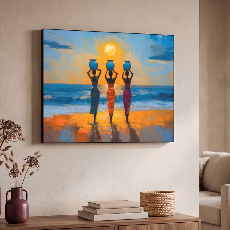 Art Frame - Vrouwen - Strand - Zondsondergang — 7