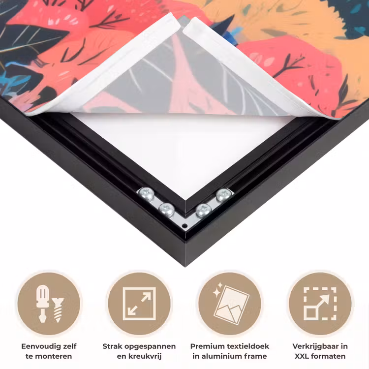 Art Frame - Witte bergtop - Modern - Kleurrijk — 8
