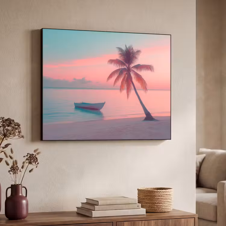 Art Frame - Zee - Boot - Zonsondergang — 7