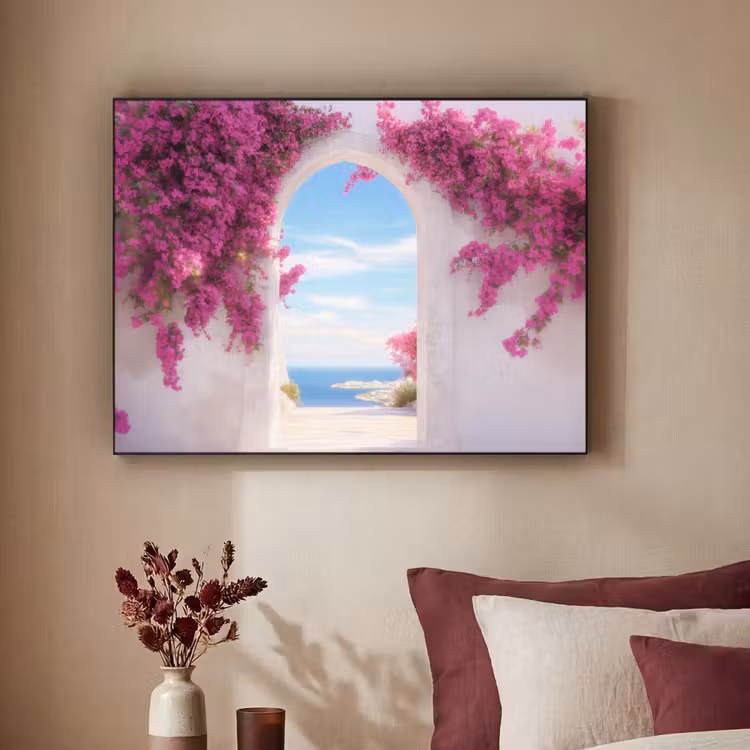 Art Frame - Zee - Roze - Bloemen - Poort — 3