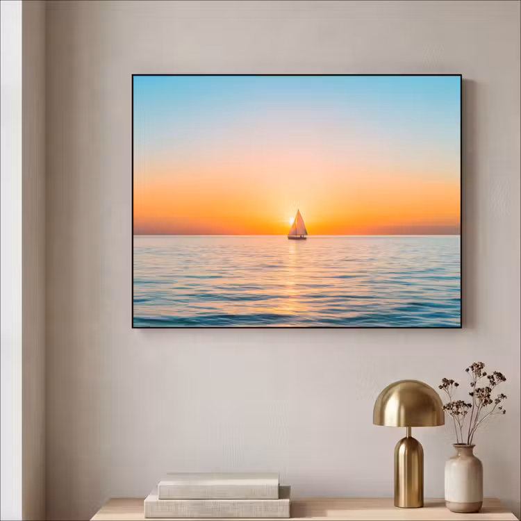Art Frame - Zee - Zeilboot - Zonsondergang — 5