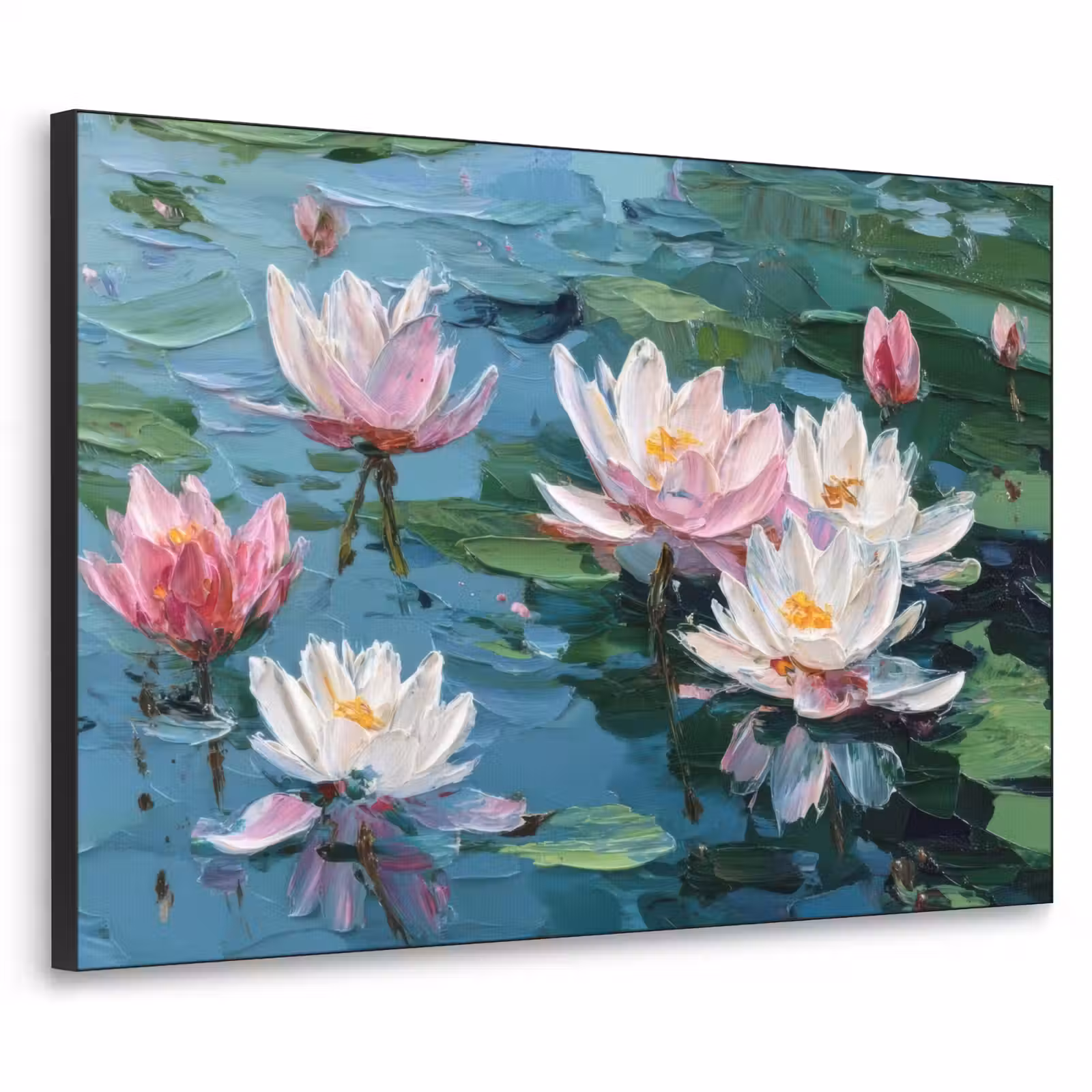 Art Frame - Waterlelies - Bloemen - Roze - Water — 1