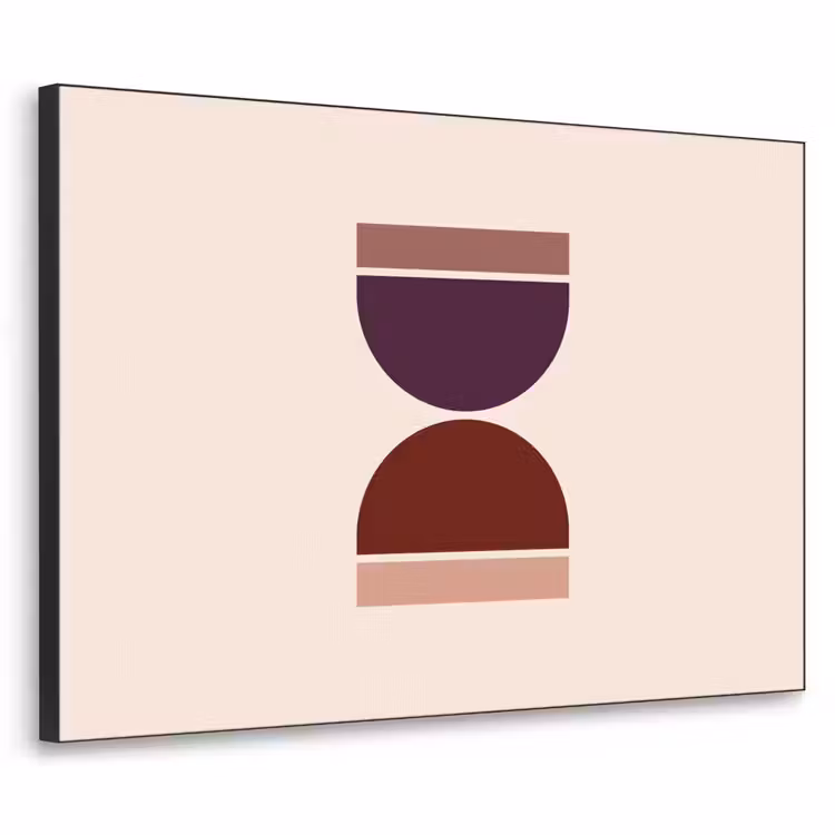 Art Frame - Zandloper - Symmetrisch - Rood - Paars — 1