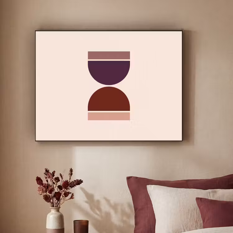 Art Frame - Zandloper - Symmetrisch - Rood - Paars — 3