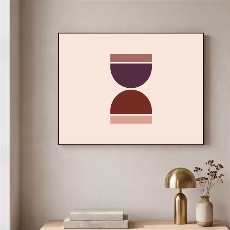 Art Frame - Zandloper - Symmetrisch - Rood - Paars — 5