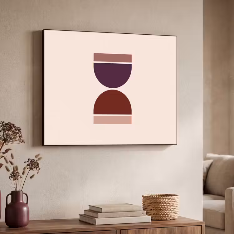 Art Frame - Zandloper - Symmetrisch - Rood - Paars — 7