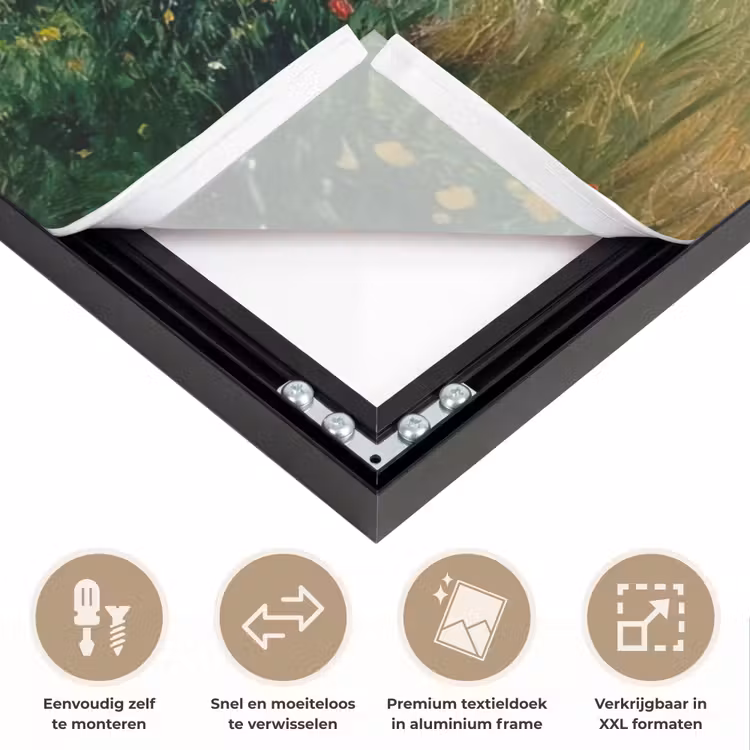 Art Frame - Zandpad - Huis - Bomen - Grasveld — 4