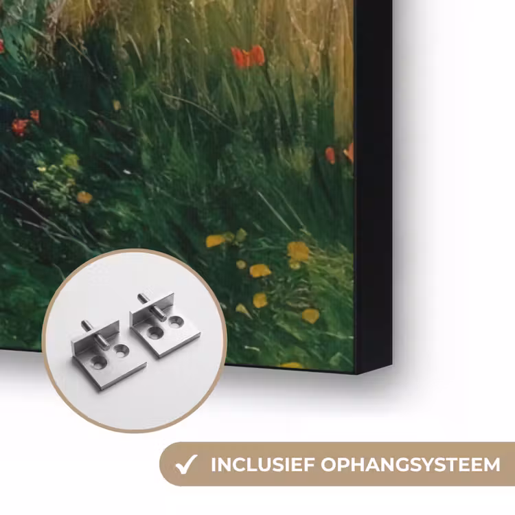 Art Frame - Zandpad - Huis - Bomen - Grasveld — 6